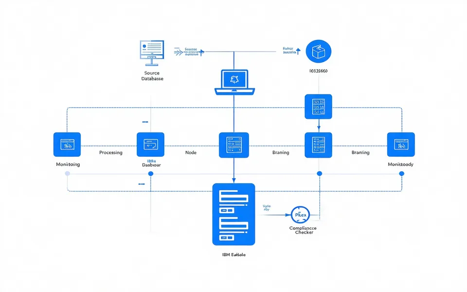 Data observability architecture diagram showing pipeline monitoring and compliance checkpoints